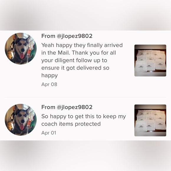 Coach Dust Bag-5 Total-NWOT - Picture 3 of 16